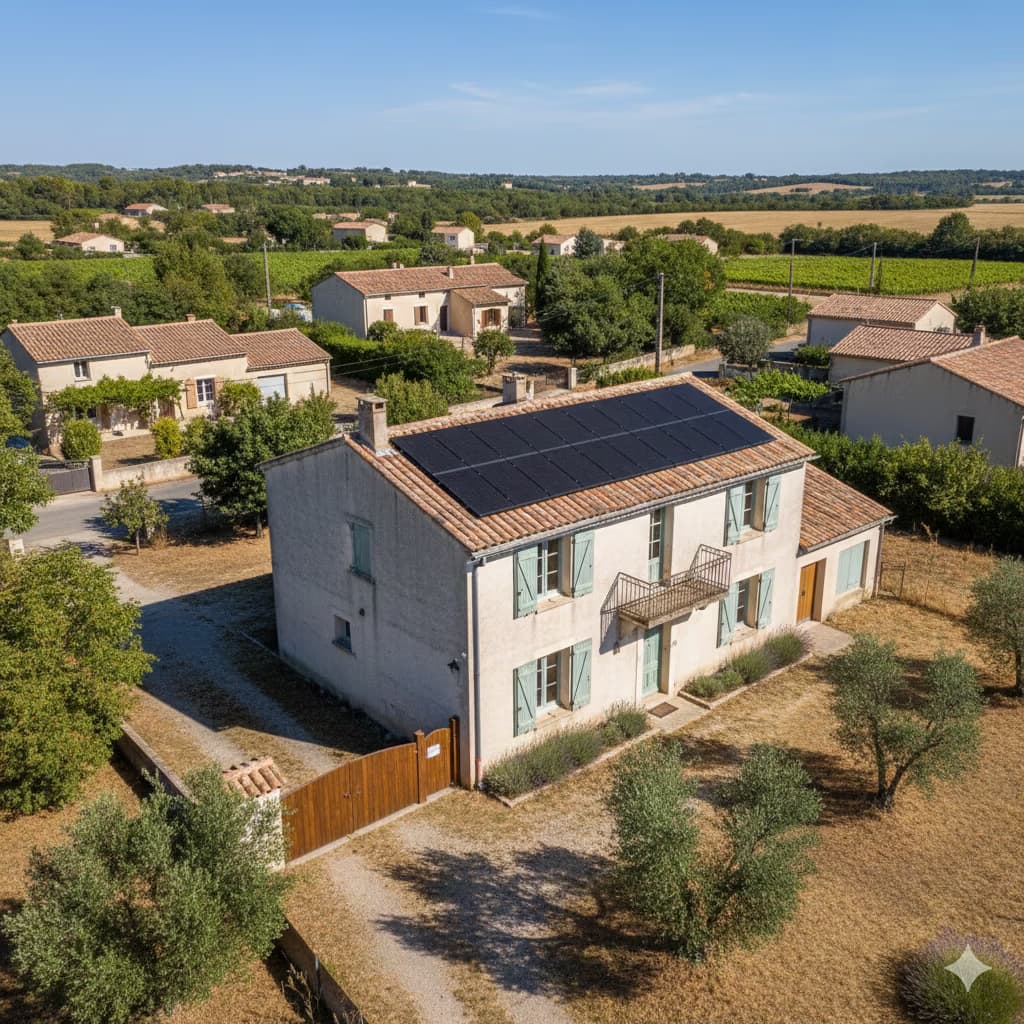 Panneaux solaires installés par OB Energies dans les Bouches-du-Rhône